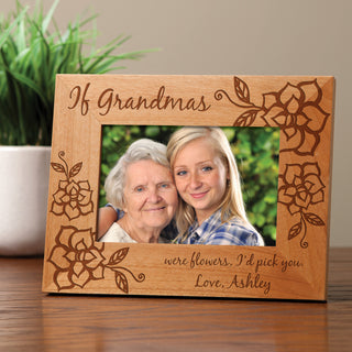 If Grandmas Were Flowers Personalized Frame---I Version