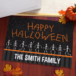 Happy Halloween Personalized Doormat - 18x27 Inch, 1/8" Thin