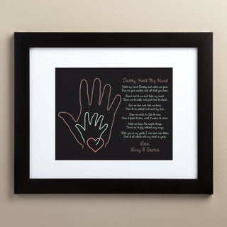 Daddy Take My Hand Personalized 11x14 Framed Print