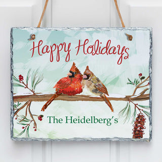 Happy Holidays Personalized Slate