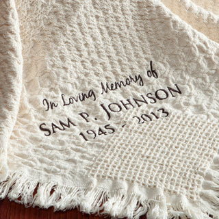 Personalized Memorial Throw