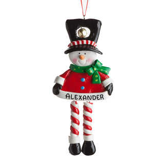 Personalized Claydough Snowman Ornament