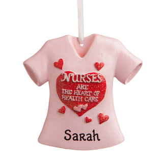 Nurses Are The Heart Of Health Care Personalized Ornament