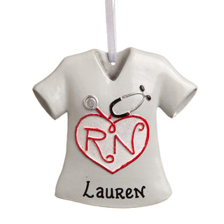 Heart Of An RN Personalized Ornament