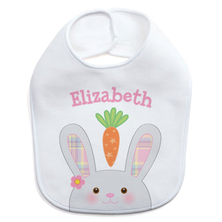 Girl Bunny Personalized Bib