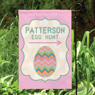Easter Egg Hunt Personalized Garden Flag