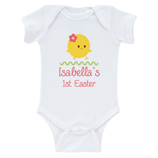Girl's First Easter Personalized Infant Bodysuit