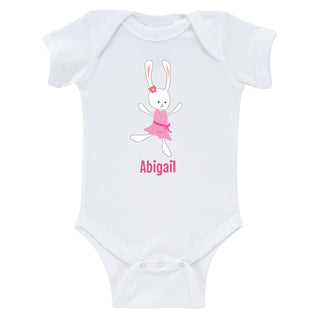 Ballet Bunny Personalized Infant Bodysuit