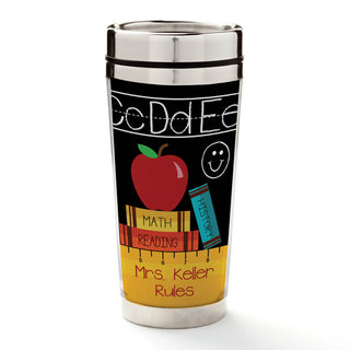 Teachers Rule Personalized Travel Mug