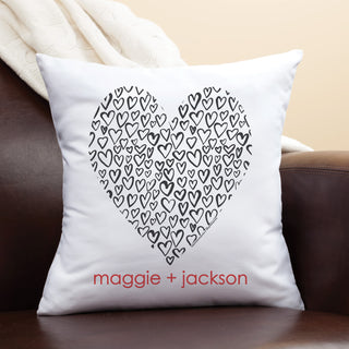 Robin Zingone Personalized Heart of Love Pillow