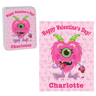 Valentine's Day Personalized Puzzle and Gift Tin---Girl