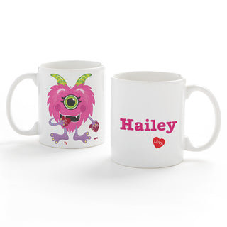 Love Monster For Her Personalize White Coffee Mug - 11 oz.