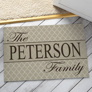 Our Family Personalized Doormat - 18x27 Inch, 1/8" Thin