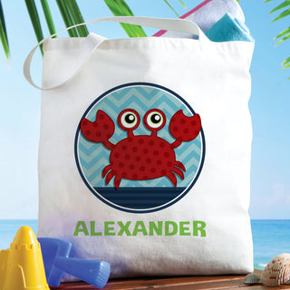 Sweet Crab Personalized Tote Bag