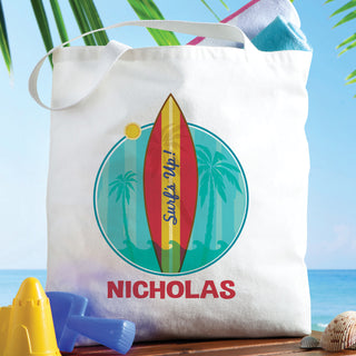 Surf's Up! Personalized Tote Bag