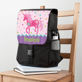Pretty Unicorn Personalized Backpack