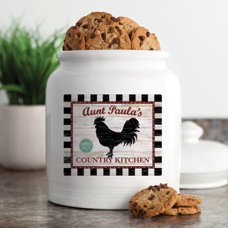 Country Kitchen Personalized Treat Jar