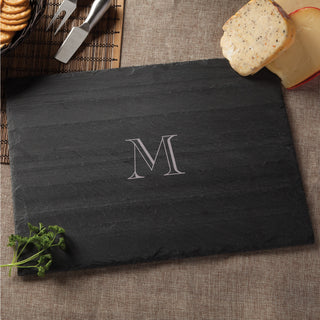 Traditional Initial Personalized Slate Cheese Board