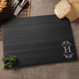 Initial Personalized Slate Cheese Board