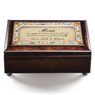 Personalized Brown Musical Keepsake Box For Her