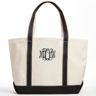 Personalized Ladies Script Monogram Tote