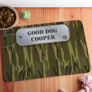 Personalized Camo Meal Mat---Green
