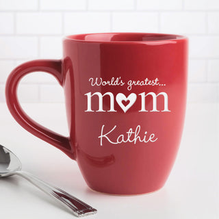 World's Greatest Mom Personalized Bistro Mug
