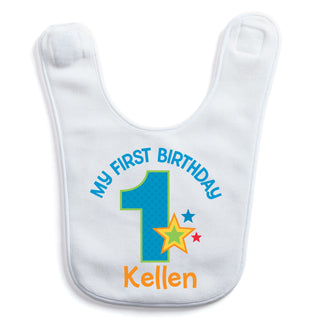 First Birthday Personalized Bib For Boy