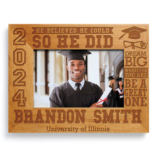 So He Did Personalized Graduation Frame