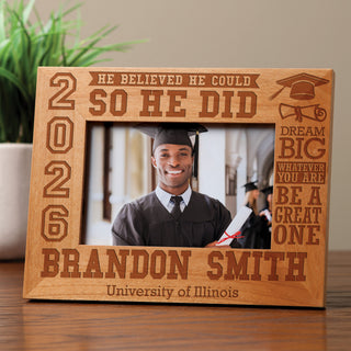 So He Did Personalized Graduation Frame
