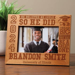 Wood Graduation Frame