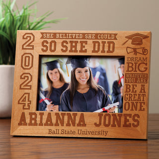 Wood Graduation Frame