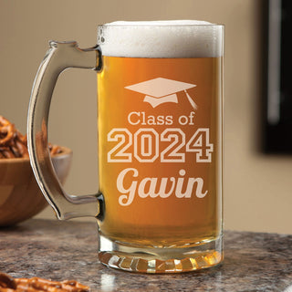 Personalized Graduation Beer Mug