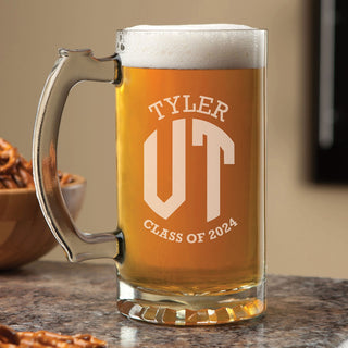Personalized Graduation Monogram Beer Mug