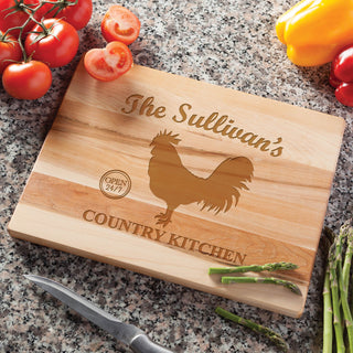 Country Kitchen Personalized Cutting Board