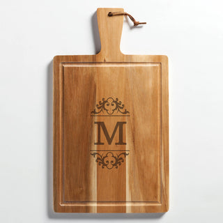 Scroll Initial Personalized Carving Board