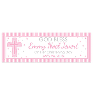 God Bless Personalized Banner---Girl