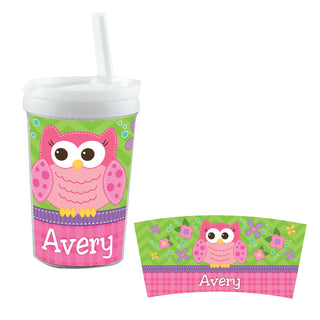 Sweet Owl Personalized Sippy Cup