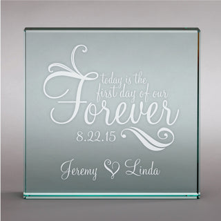 Today Is The First Day Of Our Forever Personalized 6x6 Keepsake