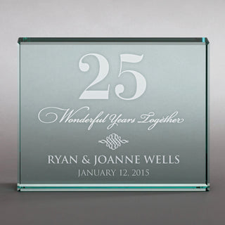 Happy Anniversary Personalized 4x5 Keepsake