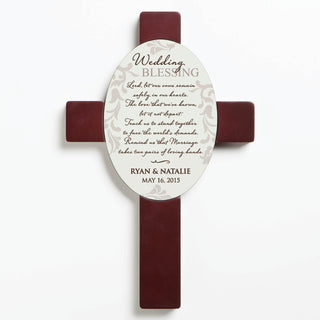 Wedding Blessing Personalized Wall Cross