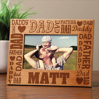 Words for Dad Personalized Frame