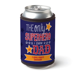 Superhero Dad Personalized Can and Bottle Wrap