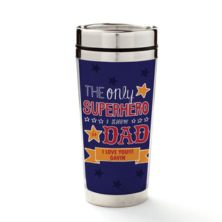 Superhero Dad Personalized Travel Mug