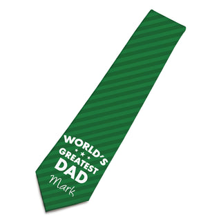 World's Greatest Dad Personalized Tie