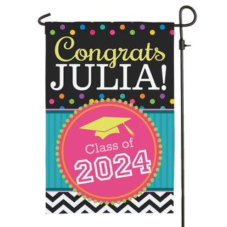 Congrats Grad! Personalized Garden Flag