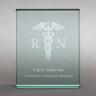 RN Personalized 4"x5" Glass Keepsake
