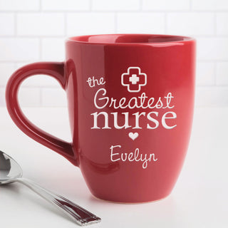 The Greatest Nurse Personalized Bistro Mug