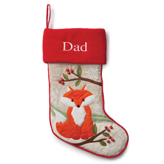 Personalized Forest Friend Stocking---Fox