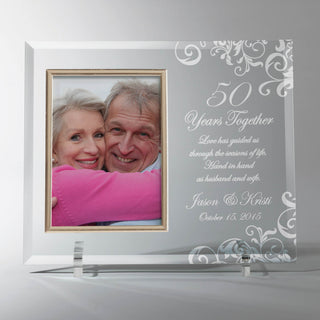 Our Anniversary Personalized Glass Frame